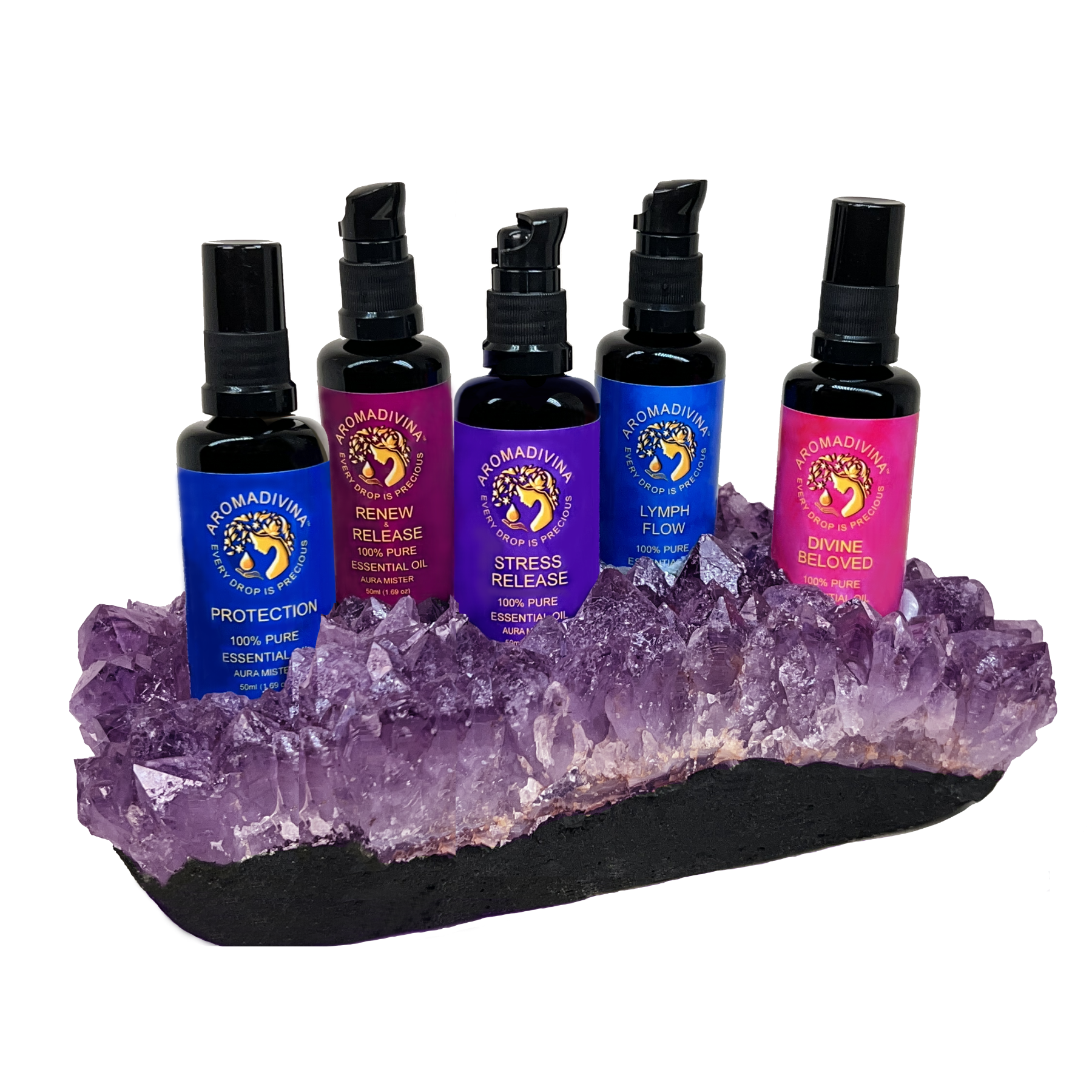 Amethyst Crystal Stand 5 Piece