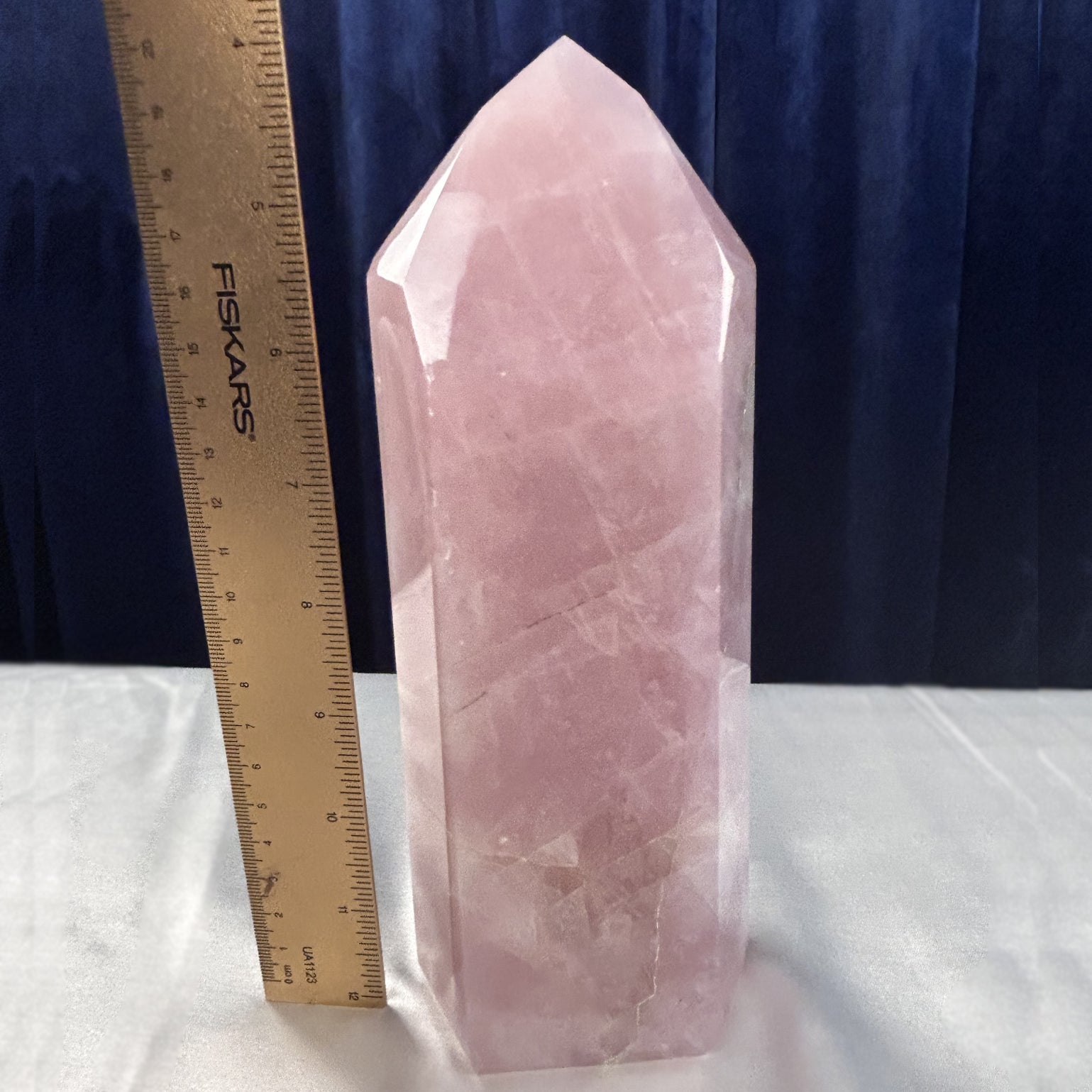Rose Quartz Crystal Polished Pointed Tower Medium 2